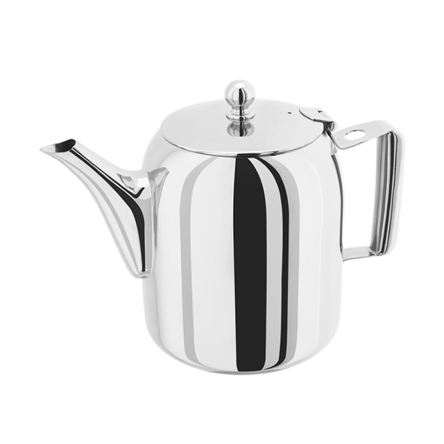 Stellar ST04 Traditional 1.5L 8 Cup Continental Teapot - Stainless Steel
