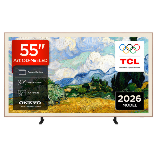 TCL 55A400 PRO-UK 55inch 4K UHD QD-MINI LED Smart TV - Black