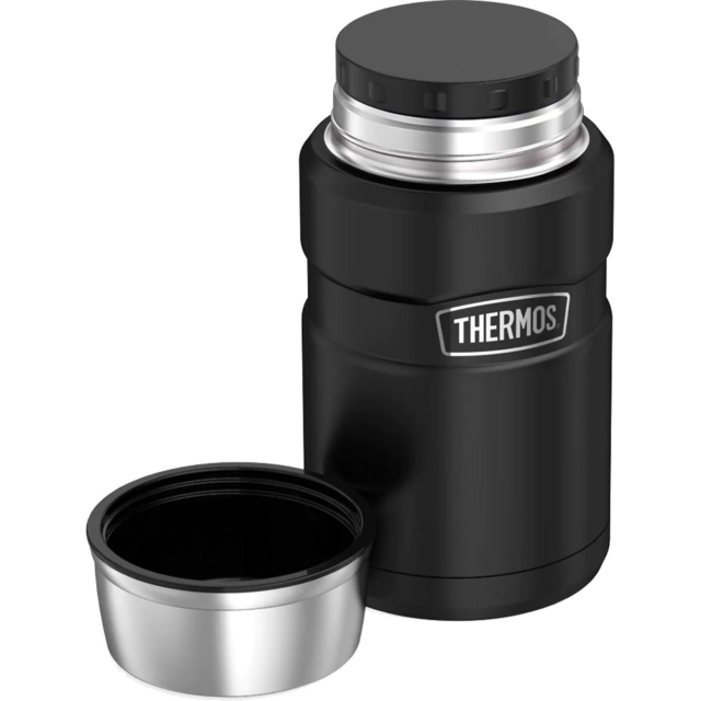 Thermos 101540 710ML Stainless King Food Flask - Matt Black 