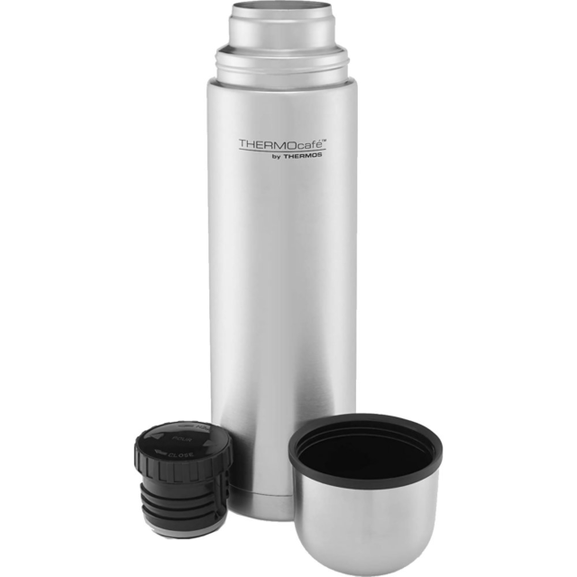 Thermos 181091 1.0L ThermoCafe Stainless Steel Flask - Stainless Steel