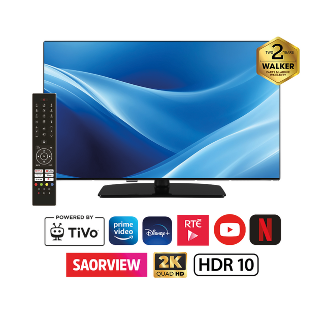 Walker WPS2K32241BK 32inch FHD LED Smart TV - Black