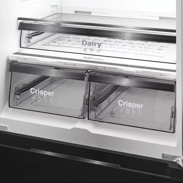 Whirlpool WHG26513XK4UK American Fridge Freezer - Black Inox