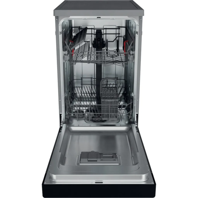 Whirlpool WSFE2B19XUKN Freestanding Slimline Dishwasher - Stainless Steel