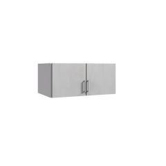 Click 154505 2 door cabinet box, white/concrete light grey
