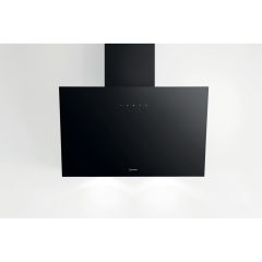 Indesit IHVP62FLTK 60cm Chimney Cooker Hood - Black
